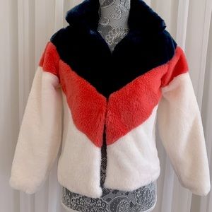 faux fur fluffy jacket